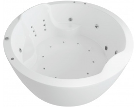 Акриловая ванна АКВАТЕК Аура 180х180 см (без гидромассажа) с каркасом и фронтальным экраном