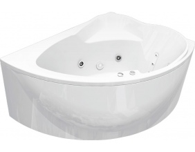 Акриловая ванна AКВЕТЕК Альтаир 160х120 см правая (без гидромассажа) с каркасом и фронтальным экраном