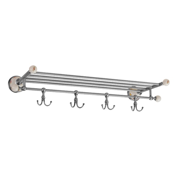 Полка с крючками Migliore Provance ML.PRO-60.529.CR хром
