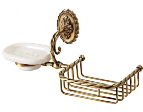 Мыльница с корзинкой Migliore Edera ML.EDR-60.326.BR бронза