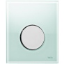 Кнопка смыва Tece Loop Urinal зеленое стекло, кнопка хром глянцевый  9242653