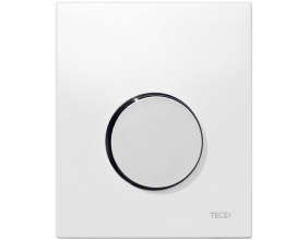 Кнопка смыва Tece Loop Urinal 9242627 белая, кнопка хром