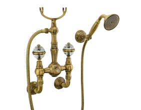 Смеситель для душа Migliore Cristalia Swarovski ML.CRS-3746 бронза