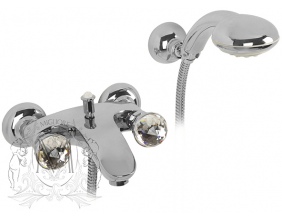 Смеситель для ванны с душем Migliore Korona Swarovski ML.KRN-4702 Cr