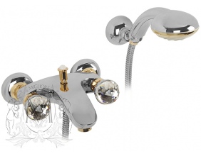 Смеситель для ванны с душем Migliore Korona Swarovski ML.KRN-4702 CrDo