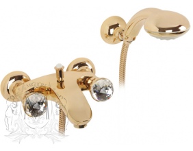 Смеситель для ванны с душем Migliore Korona Swarovski ML.KRN-4702 Do