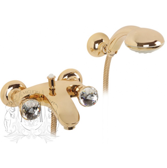 Смеситель для ванны с душем Migliore Korona Swarovski ML.KRN-4702 Do