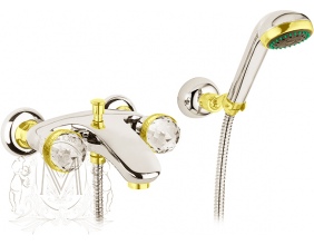 Смеситель для ванны с душем Migliore AXO Swarovski ML.AXO-602F CrDo