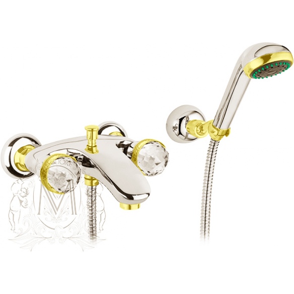 Смеситель для ванны с душем Migliore AXO Swarovski ML.AXO-602F CrDo