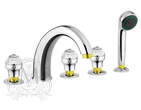 Смеситель на борт ванны Migliore AXO Swarovski ML.AXO-680F CrDo
