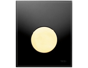 Кнопка смыва Tece Loop Urinal 9242658 черное стекло, кнопка золото