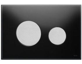Кнопка смыва Tece Loop 9240655 черное стекло, кнопка хром матовый