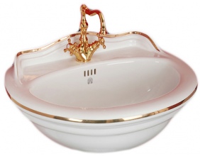 Раковина Migliore Milady ML.MLD-25.752 52 см декор D2 золото