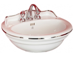 Раковина Migliore Milady ML.MLD-25.752 52 см декор платина