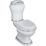 Унитаз-моноблок Migliore Milady ML.MLD-25.701 декор платина (горизонтальный выпуск)