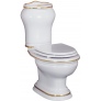 Унитаз-моноблок Migliore Milady ML.MLD-25.702 декор D2 золото (вертикальный выпуск)
