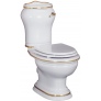Унитаз-моноблок Migliore Milady ML.MLD-25.702 декор D2 золото (горизонтальный выпуск)
