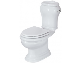 Унитаз-моноблок Migliore Milady ML.MLD-25.702 белая керамика, ручка хром (вертикальный выпуск)
