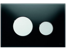 Кнопка смыва Tece Loop 9240656 черное стекло, кнопка хром