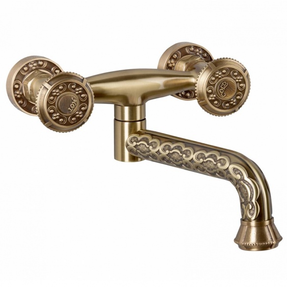 Настенный смеситель для раковины Bronze de Luxe Royal 10113 бронза