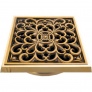 Декоративная решетка для душевого трапа Bronze de Luxe Узоры 10x10 21962 бронза