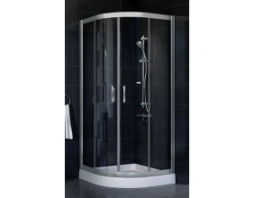 Душевой уголок Vegas Glass ZS 90 07 01 профиль матовый хром, стекло прозрачное