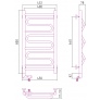 Полотенцесушитель электрический Сунержа Элегия 2.0  80x40