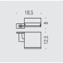 Держатель туалетной бумаги Colombo Design Look B1691NM