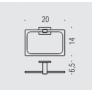 Полотенцедержатель Colombo Design Look B1631NM