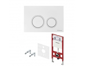 Комплект TECEspring для установки подвесного унитаза с панелью смыва TECEspring R панель смыва белая глянцевая K955103