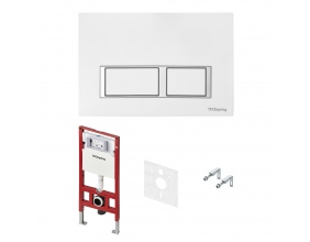 Комплект TECEspring для установки подвесного унитаза с панелью смыва TECEspring V панель смыва белая глянцевая K955203