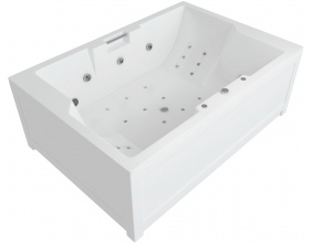 Акриловая ванна АКВАТЕК Дорадо 190х130 см (без гидромассажа) с каркасом и фронтальным экраном