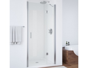 Душевая дверь в нишу Vegas Glass AFP 110 08 01 R вход 63 см, профиль глянцевый хром, стекло прозрачное 