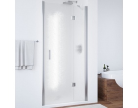 Душевая дверь в нишу Vegas Glass AFP 110 08 02 R вход 63 см, профиль глянцевый хром, стекло шиншилла 