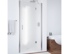 Душевая дверь в нишу Vegas Glass AFP 110 08 02 R вход 73 см, профиль глянцевый хром, стекло шиншилла 