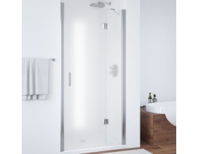 Душевая дверь в нишу Vegas Glass AFP 110 08 10 R вход 63 см, профиль глянцевый хром, стекло сатин 