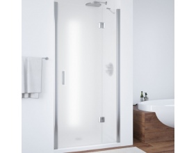 Душевая дверь в нишу Vegas Glass AFP 110 08 10 R вход 73 см, профиль глянцевый хром, стекло сатин 