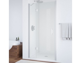 Душевая дверь в нишу Vegas Glass AFP 120 07 01 L профиль матовый хром, стекло прозрачное 