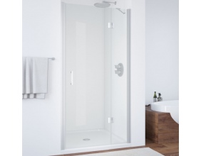 Душевая дверь в нишу Vegas Glass AFP 120 07 01 R профиль матовый хром, стекло прозрачное 