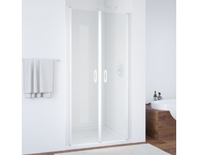 Душевая дверь в нишу Vegas Glass E2P 75 01 01 профиль белый, стекло прозрачное 