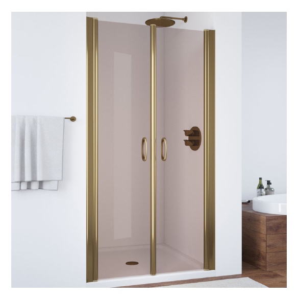 Душевая дверь в нишу Vegas Glass E2P 75 05 05 профиль бронза, стекло бронза 