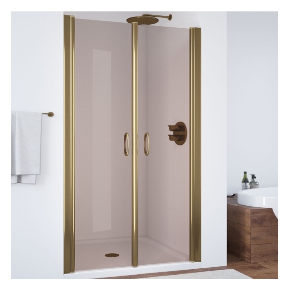 Душевая дверь в нишу Vegas Glass E2P 95 05 05 профиль бронза, стекло бронза 