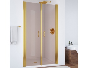 Душевая дверь в нишу Vegas Glass E2P 95 09 05 профиль золото, стекло бронза 