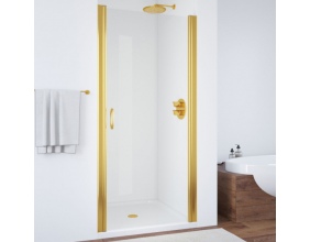 Душевая дверь в нишу Vegas Glass EP 65 09 01 профиль золото, стекло прозрачное 