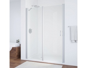 Душевая дверь в нишу Vegas Glass EP-F-1 155 07 01 L профиль матовый хром, стекло прозрачное 