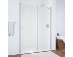 Душевая дверь в нишу Vegas Glass EP-F-1 155 07 01 R профиль матовый хром, стекло прозрачное 