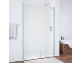 Душевая дверь в нишу Vegas Glass EP-F-2 125 07 01 L профиль матовый хром, стекло прозрачное 
