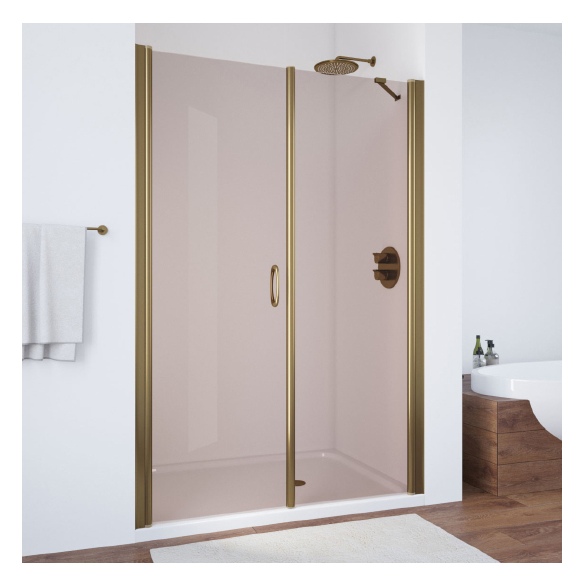 Душевая дверь в нишу Vegas Glass EP-F-2 135 05 05 L профиль бронза, стекло бронза 