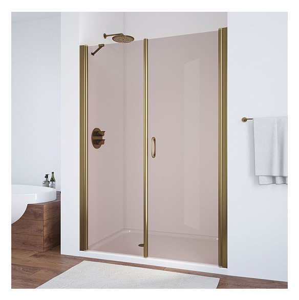 Душевая дверь в нишу Vegas Glass EP-F-2 140 05 05 R профиль бронза, стекло бронза 