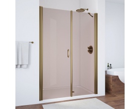 Душевая дверь в нишу Vegas Glass EP-F-2 150 05 05 L профиль бронза, стекло бронза 